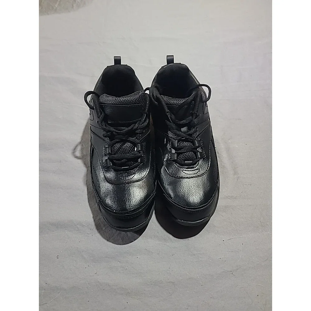 SafeTStep Slip-Resistant, Non-Marking Work Shoes, Black, Women's Size 8.5W